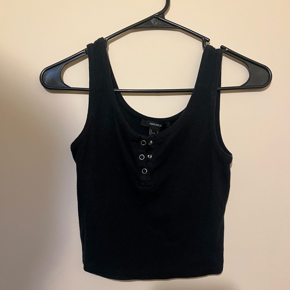Forever21 basic black tank